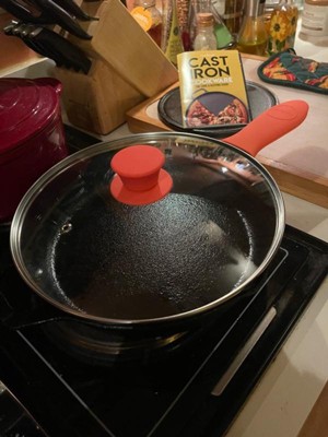 Cucina Chef 16 oz. Mini Cast Iron Pot with Rustic Chestnut Finish Disp