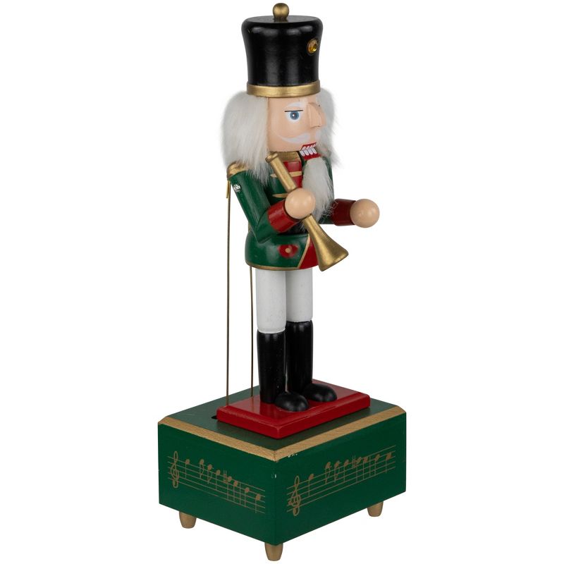 Northlight 12" Red Animated and Musical Christmas Nutcracker with Trumpet, 4 of 5