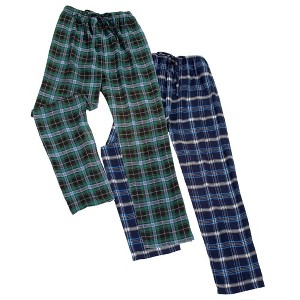 Collections Etc Comfy Flannel Pajama Pants - Set of 2 - 1 of 4
