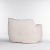 NicBex Classic Teddy Fabric Bean Bag Chair, Comfy Ergonomic Lazy Sofa with Memory Foam for Dorm, Living Room, Bedroom, Ivory - 2 of 4