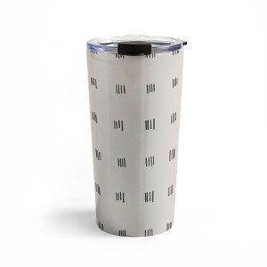 Urban Wild Studio desert check small charcoal Travel Mug 20 oz Stainless Steel Travel Mug - Deny Designs - 1 of 4