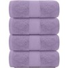 White Classic Luxury 100% Cotton Bath Towels Set of 4 - 27x54" - 2 of 4