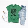 Simply Sage Market Women's Mardi Gras Mask Distressed Short Sleeve Graphic Tee - 3 of 3