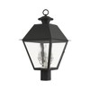 Livex Lighting Mansfield 3 - Light Post Light in  Black - 2 of 3