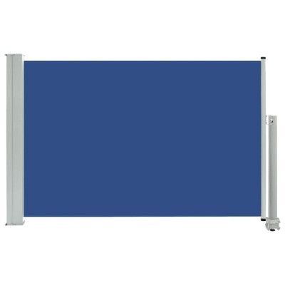 vidaXL Side Awning Blue and Grey