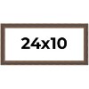 PosterPalooza | Panoramic Elegant Brown Picture Frame - UV Acrylic, Foam Board Backing, Hanging Hardware - 2 of 4