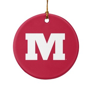 Monmouth College Primary Logo Porcelain Holiday Christmas Tree Ornament  2.8" (7.1 cm) - 1 of 4