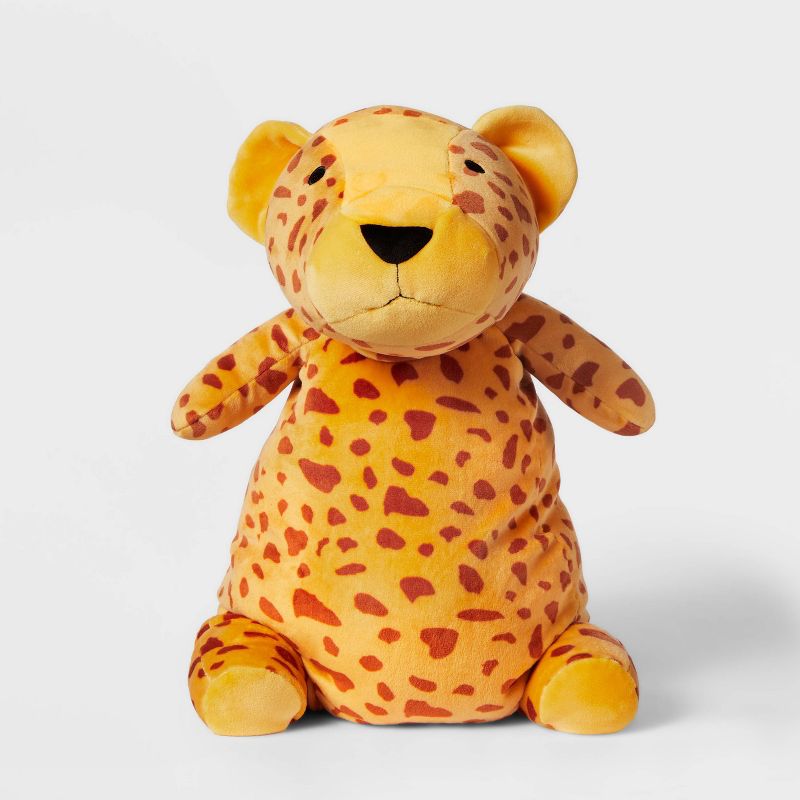 Cheetah Weighted Plush Kids&#39; Throw Pillow Yellow - Pillowfort&#8482;, 5 of 7