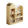 INFURNIC Decorative Bookshelf Multi Shelf Kids Storage Organizer with Baskets Cubby Shelf for Books and Toys, Wood, 31.5"*11.8"*39.5" - 3 of 4
