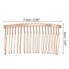 Unique Bargains No Slip Hair Side Combs Accessories Metal 2 Pcs - 2 of 4