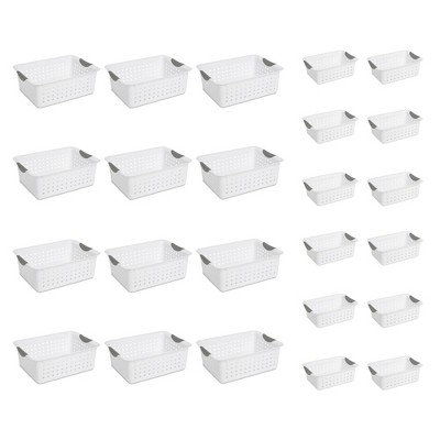 Sterilite Medium Plastic Stackable Storage Organizer Basket Bin, White (10  Pack), 1 Piece - Harris Teeter