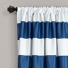 Egyptian Linens Navy Stripe Room Darkening 52 X 84 Inch Window Curtain ( Set of 2 ) - 3 of 4