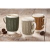 tagltd Warm Wishes Dark Green Sweater Covered Bone China Dishwasher Safe Mug 18.0 oz - 3 of 3
