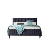 Omax Decor,Spencer Wood/Fabric Upholstered Queen Platform Bed - 2 of 4