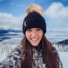 ZUPPAD Womens Winter Beanie Hat Fleece Lined Faux Fur Pom Pom Knitted Warm Beanie for Women Hats 1 Pack - 4 of 4