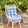 ARTPLAN All Weather Chair Outdoor Cushions of Adirondack Chair with High Back Wicker Tufted Pillow for Outdoor Furniture - 2 of 4