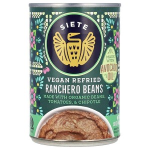 Siete, Vegan Refried Ranchero Beans, 16 oz - 1 of 2