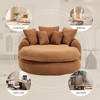 Sapphtopaz Modern Bean Bag Chair for Adults Chenille Sofa with 5 Pillows Comfy Cloud Couch with Wrap Around Backrest for Living Room, Bedroom - 2 of 4