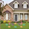Big Dot of Happiness Roar Dinosaur Girl - T-Rex Lawn Decorations - Outdoor Dino Mite Baby Shower or Birthday Party Yard Decorations - 10 Piece - 2 of 4