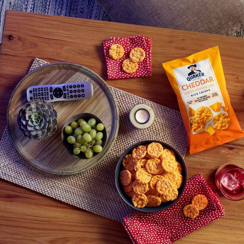 Quaker Popped Cheddar Cheese Rice Crisps - 6.06oz, 4 of 7