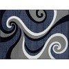 Luxe Weavers Contemporary Abstract Geometric Swirl Area Rug - 2 of 4