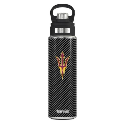 NCAA Arizona State Sun Devils Carbon Fiber Wide Mouth Water Bottle - 24oz