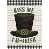 Kiss Me I'm Irish Hat St. Patrick's Day House Flag Rustic 28" x 40" Briarwood Lane - 3 of 4