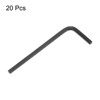 Unique Bargains Chrome Vanadium Steel Rust-Proof L-Shape Hex Key Wrenches Black 20 Pcs - 3 of 4