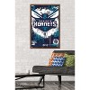 Trends International NBA Charlotte Hornets - Maximalist Logo 23 Framed Wall  Poster Prints Black Framed Version 14.725 x 22.375