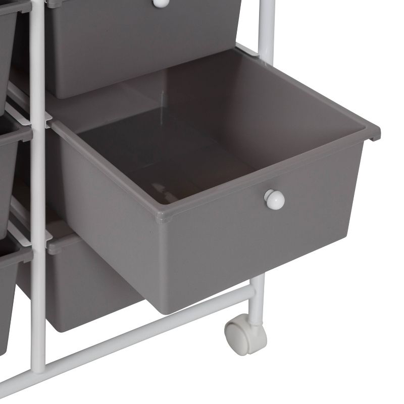 Honey-Can-Do 8 Drawer Rolling Cart White/Gray, 5 of 10