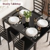 5-Piece Dining Table Set with 4 Chairs Set - 2 of 4
