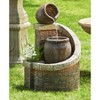 John Timberland Rustic Outdoor Floor Water Fountain with Light LED 35" High Planter Box Cascading for Yard Garden Patio Deck Home - image 2 of 4