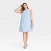 Women's Linen Woven Mini Shift Dress - Ava & Viv™ - 3 of 3