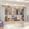 Besiost 71-In Freestanding Closet System Set with Wood Drawers, Corner Closet Organizer with Hanging Rods - 3 of 4