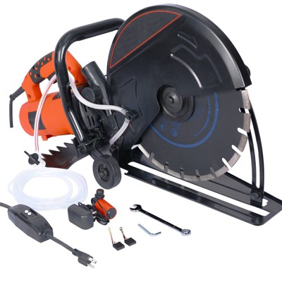14 Inch Cut Off Saw Wet/Dry Concrete Saw Cutter Guide Roller with Water Line Attachment