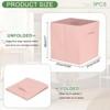Unique Bargains Fabric Storage Bins 3 Pcs - 2 of 4