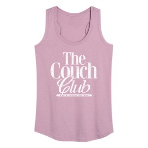Women's - Instant Message - Valentine's Day Couch Club Graphic Racerback Tank - 1 of 4