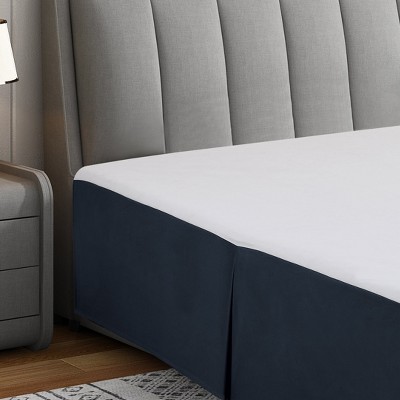 Swift Home | Basics Pleated Microfiber Bed Skirt 14-inch Drop