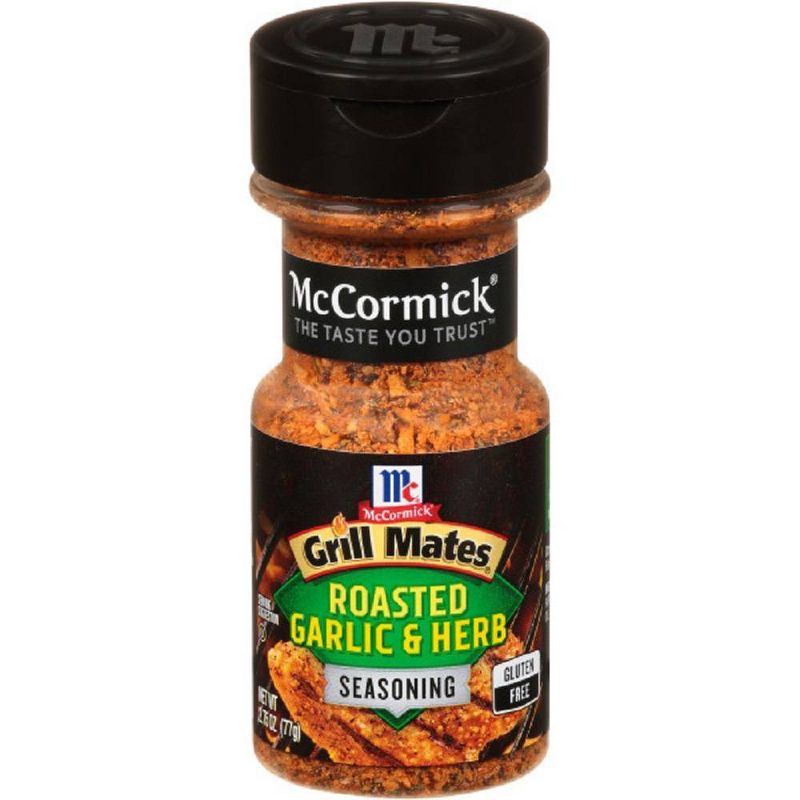 McCormick Grill Mates Gluten Free Roasted Garlic &#38; Herb Seasoning - 2.75oz, 1 of 7