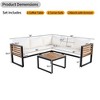 Maggift Outdoor Patio Seating Sets, Distinctive Conversation Friendly Design, Perfect for Gardens, Patios, Living Spaces, White, 76"*76"*26.5" - 2 of 4