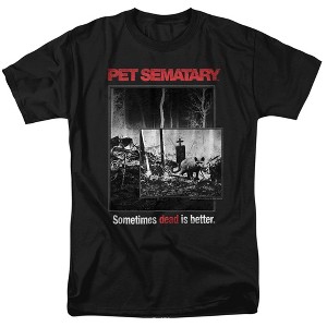 Pet Semetary Cat Poster Adult T-Shirt Black - 1 of 4