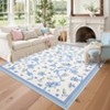 Modern Washable Area Rug for Living Room, Bow-knot Printed Floor Rug with Non Slip Backing, Low Pile Stain Resistant Carpet for Dorm - 2 of 4