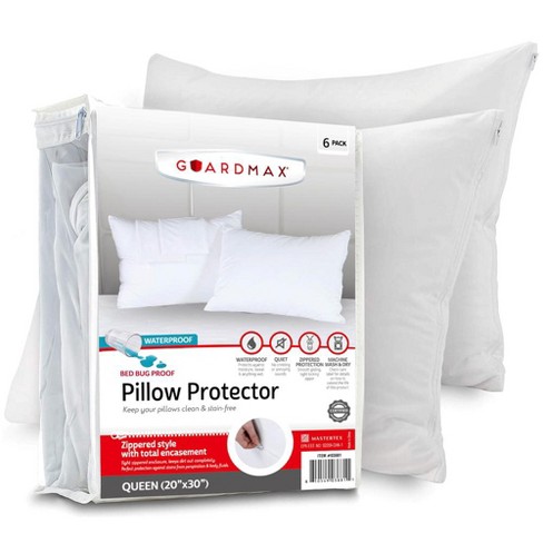 Guardmax Waterproof King Pillow Protector with Zipper – (6 Pack) - image 1 of 4