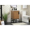 Elegant Lighting 18 inch single bathroom vanity in walnut brown - 3 of 4