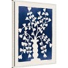 Amanti Art Blooming Floral on Blue II Framed Wall Art Print - 2 of 4