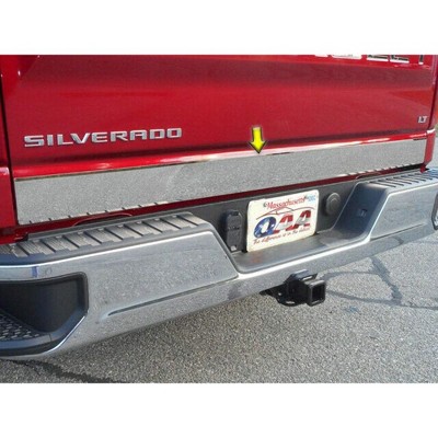 QAA is Compatible with 2019-2020 Chevrolet Silverado 1 Piece Stainless Tailgate Accent Trim, 4" Width RT59170