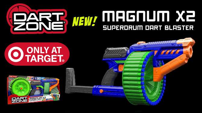 Dart Zone Magnum X2 Superdrum Dart Blaster, 2 of 12, play video