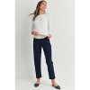 Hello Miz Women's Relax Fit Over The Belly Maternity Pants - 4 of 4