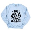 Simply Sage Market S.W.Smiley Makes You Happy Smiley Face Sweatshirt - 2 of 4