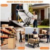 Orieon 3-in-1 Folding Hand Truck, Heavy Duty Convertible Dolly with Wheels & Elastic Straps for Home, Office & Warehouse. - 2 of 4